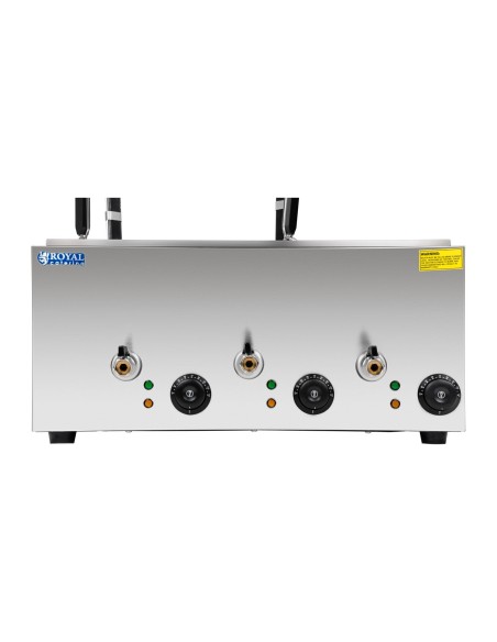 Makaroniarka viryklė makaronams ir koldūnams virti, 3 kameros su čiaupais