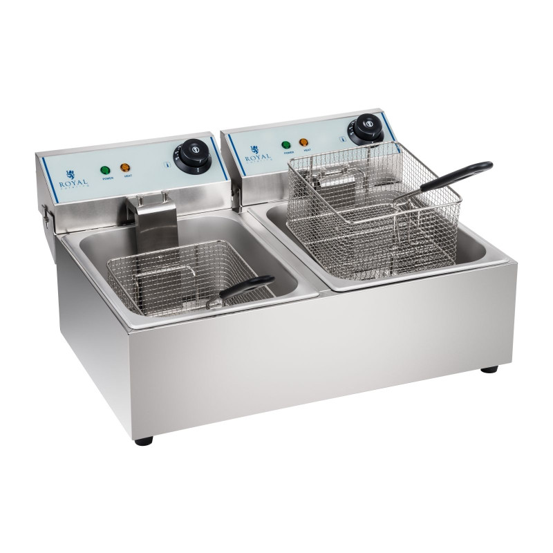 Dviguba elektrinė gruzdintuvė 2x5L
