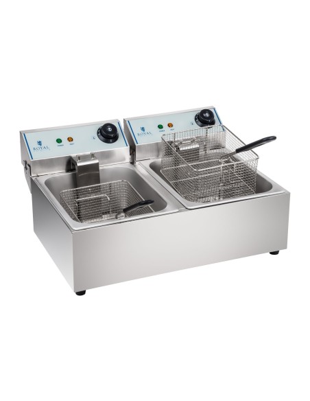 Dviguba elektrinė gruzdintuvė 2x5L Dviguba elektrinė gruzdintuvė 2x5L