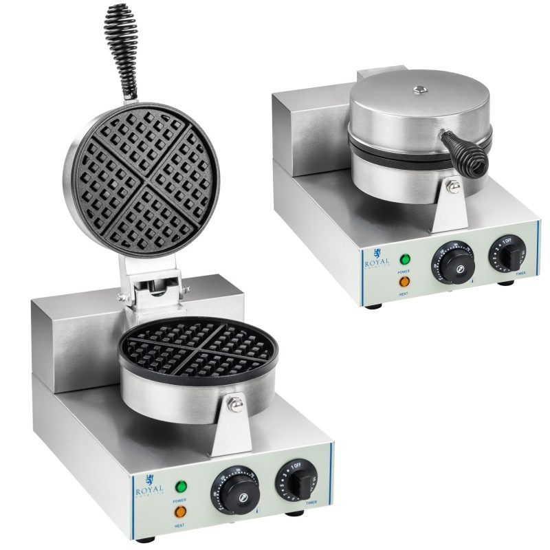 Apvalus viengubas 18,5 cm skersmens TEFLON vaflinis lygintuvas