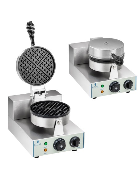 Apvalus viengubas 18,5 cm skersmens TEFLON vaflinis lygintuvas Apvalus viengubas 18,5 cm skersmens TEFLON vaflinis lygintuvas