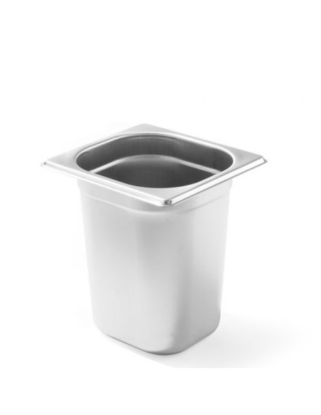 GN 1/6 konteineris, aukštis 200 mm, nerūdijantis plienas - Hendi 800652