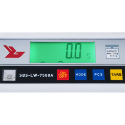 Tiksli skalė SBS-LW-7500A LCD tiksli nuo 0,1 g iki 7500 g