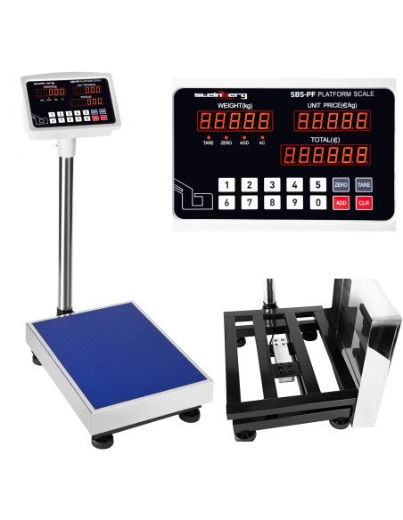 Sandėliavimo platforminės svarstyklės SBS-PF-100A1 LED iki 100kg Sandėliavimo platforminės svarstyklės SBS-PF-100A1 LED iki 100kg