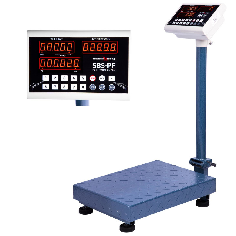 Sulankstomos platforminės svarstyklės SBS-PF-100A8 LED iki 100kg