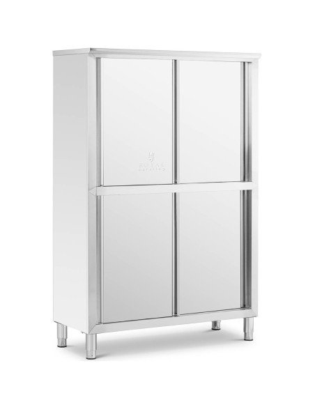 Nerūdijančio plieno gastronominė spinta su stumdomomis durimis 180x118x50cm Nerūdijančio plieno gastronominė spinta su stumdomomis durimis 180x118x50cm