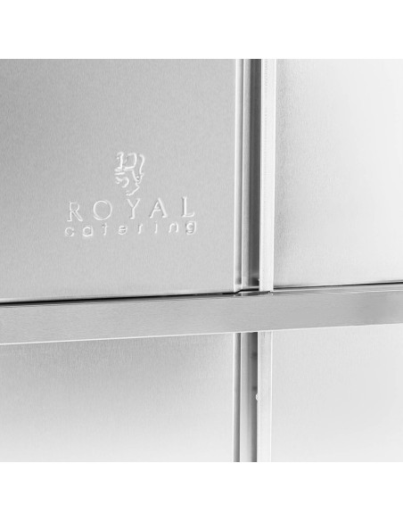 Nerūdijančio plieno gastronominė spinta su stumdomomis durimis 180x118x50cm Nerūdijančio plieno gastronominė spinta su stumdomomis durimis 180x118x50cm