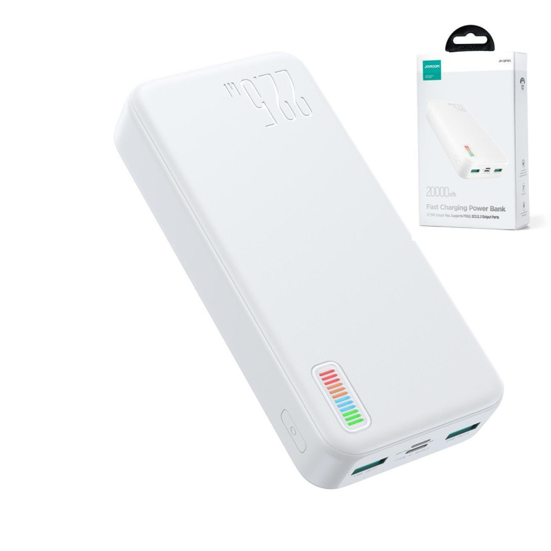 Powerbank 20000mAh Dazzling Series 22,5W balta