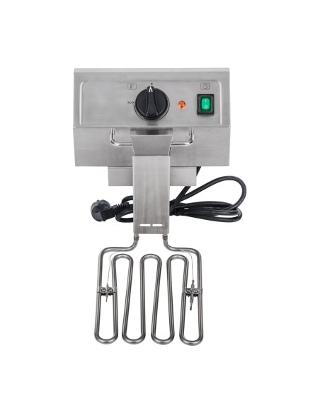 Dviguba elektrinė gruzdintuvė su išleidimo čiaupais termostatu EGO 2x8L