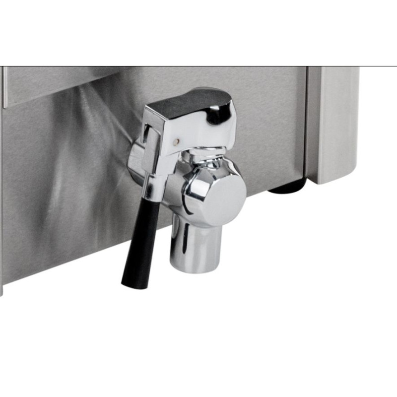 Dviguba elektrinė gruzdintuvė su išleidimo čiaupais termostatu EGO 2x8L