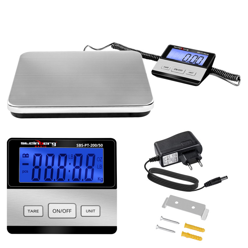 Pašto platforminės svarstyklės siuntiniams SBS-PT-200/50 iki 200kg / 50g Pašto platforminės svarstyklės siuntiniams SBS-PT-200/50 iki 200kg / 50g
