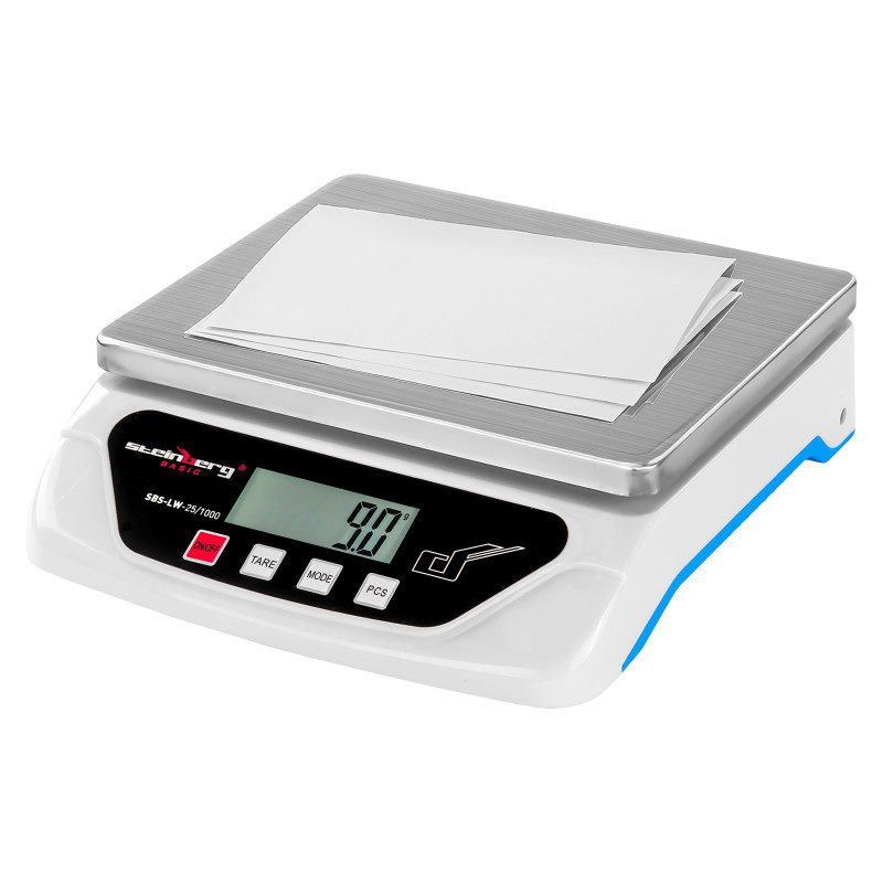 Pašto svarstyklės siuntiniams ir laiškams SBS-LW-25/1000 iki 25kg / 1g