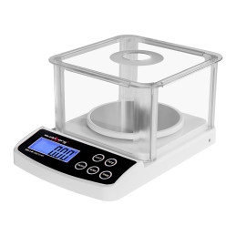 Tikslios laboratorinės svarstyklės SBS-LW-500/10 WS iki 500g / 0,01g