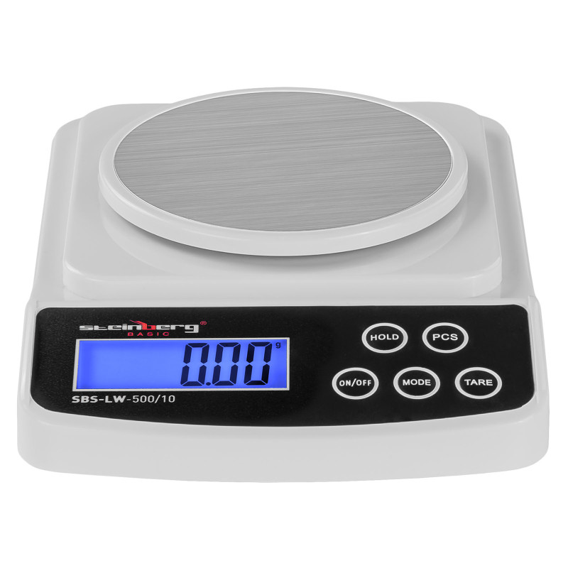 Tikslios laboratorinės svarstyklės SBS-LW-500/10 iki 600g / 0,01g