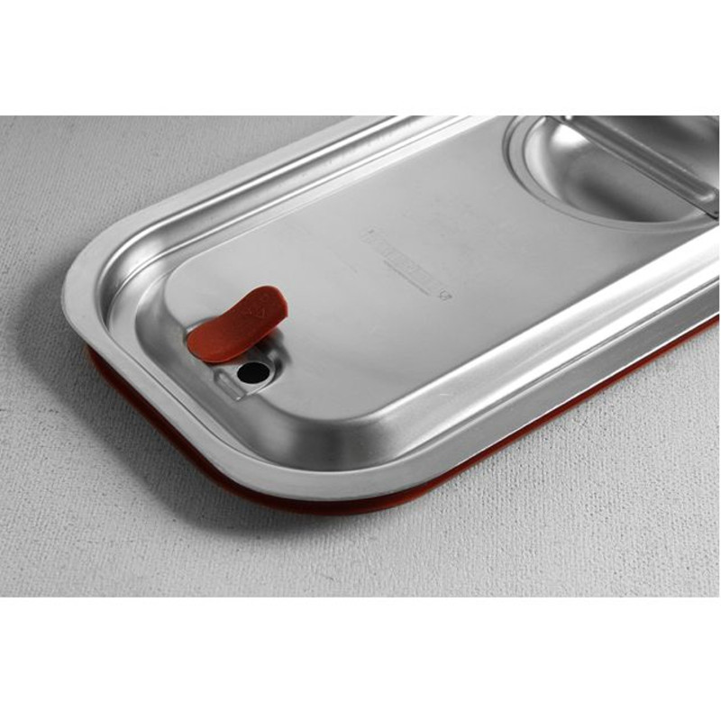 Dangtis GN su silikonine tarpine GN 1/6 - Hendi 804056