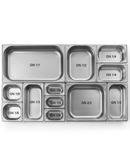 Kitchen Line GN 1/2 plieninis konteineris, aukštis 20 mm - Hendi 806302 Kitchen Line GN 1/2 plieninis konteineris, aukštis 20 mm - Hendi 806302