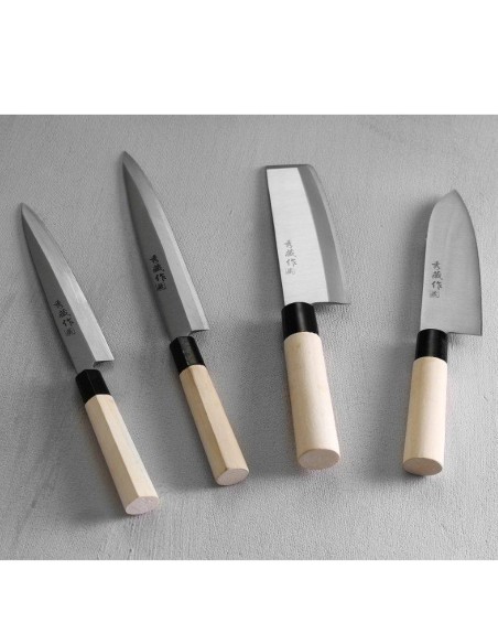 Japoniškas peilis NAKIRI su medine rankena 180 mm - Hendi 845028 Japoniškas peilis NAKIRI su medine rankena 180 mm - Hendi 845028