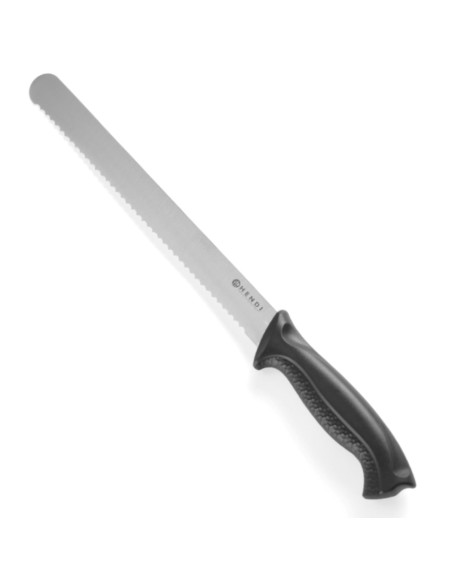 Profesionalus duonos peilis juodas HACCP 250 mm - Hendi 843000