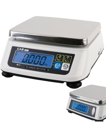 CAS virtuvinės svarstyklės su legalizavimu 30kg / 10g - CAS 580424 CAS virtuvinės svarstyklės su legalizavimu 30kg / 10g - CAS 580424