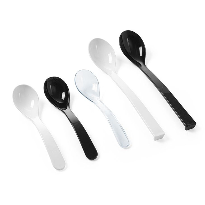 Plastikinis salotinis šaukštas SAN iki 80C baltas, ilgis 335 mm - Hendi 564400