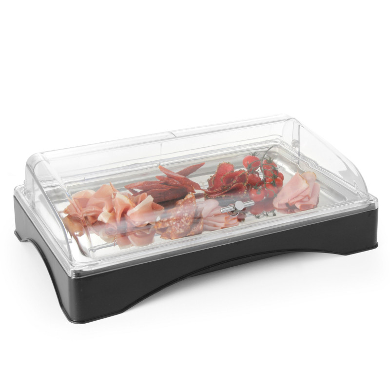 Padėklas su aušinimo įdėklu GN1/1 ir RollTop dangčiu - Hendi 424186