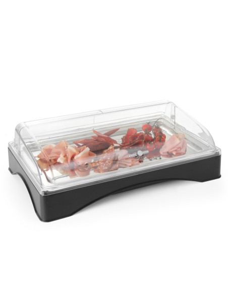 Padėklas su aušinimo įdėklu GN1/1 ir RollTop dangčiu - Hendi 424186