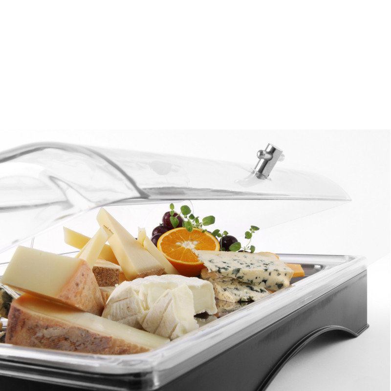 Padėklas su aušinimo įdėklu GN1/1 ir RollTop dangčiu - Hendi 424186