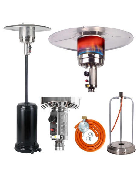 Dujinio šildymo lempa ETNA BLACK šildymo skėtis PB LPG dujoms Dujinio šildymo lempa ETNA BLACK šildymo skėtis PB LPG dujoms