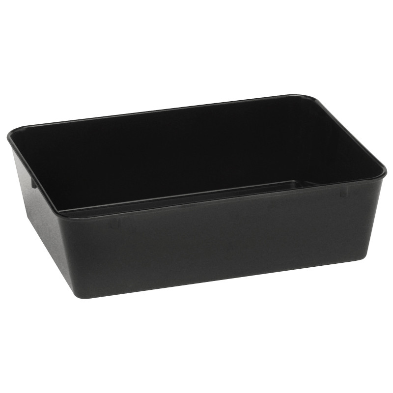 Mėsos ir maisto padėklo talpykla iš melamino 310x190x80mm juoda - Hendi 568507 Mėsos ir maisto padėklo talpykla iš melamino 310x190x80mm juoda - Hendi 568507