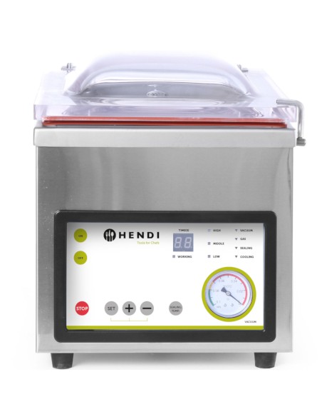 Profi Line kamerinis maisto vakuuminis sandariklis didelėms porcijoms 350mm 750W - Hendi 975275 Profi Line kamerinis maisto vakuuminis sandariklis didelėms porcijoms 350mm 750W - Hendi 975275