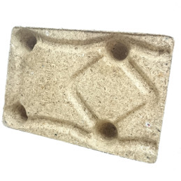 1/4 EURO padėklas presuotas iš medžio drožlių plokštės 60x40x12cm