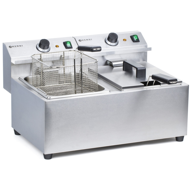 Mastercook 7kW 230V 2 x 8L gastronominė gruzdintuvė - Hendi 207307