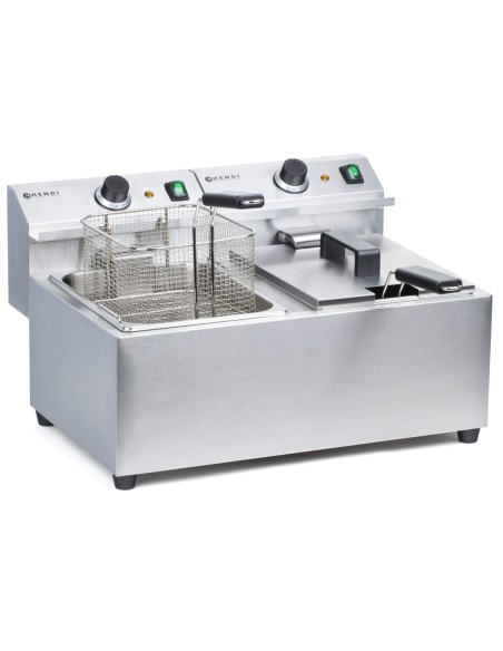 Mastercook 7kW 230V 2 x 8L gastronominė gruzdintuvė - Hendi 207307 Mastercook 7kW 230V 2 x 8L gastronominė gruzdintuvė - Hendi 207307