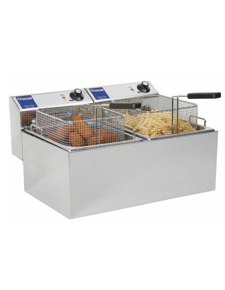 Mastercook 7kW 230V 2 x 8L gastronominė gruzdintuvė - Hendi 207307 Mastercook 7kW 230V 2 x 8L gastronominė gruzdintuvė - Hendi 207307