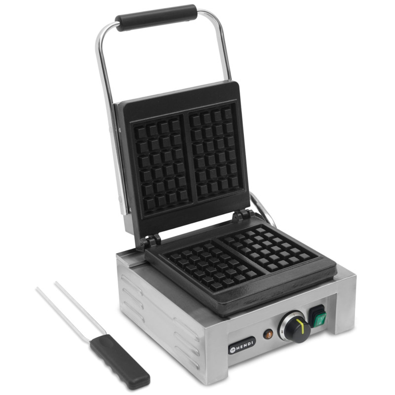 Profesionali vaflinė 2 stačiakampiams 1,5 kW vafliams - Hendi 212103