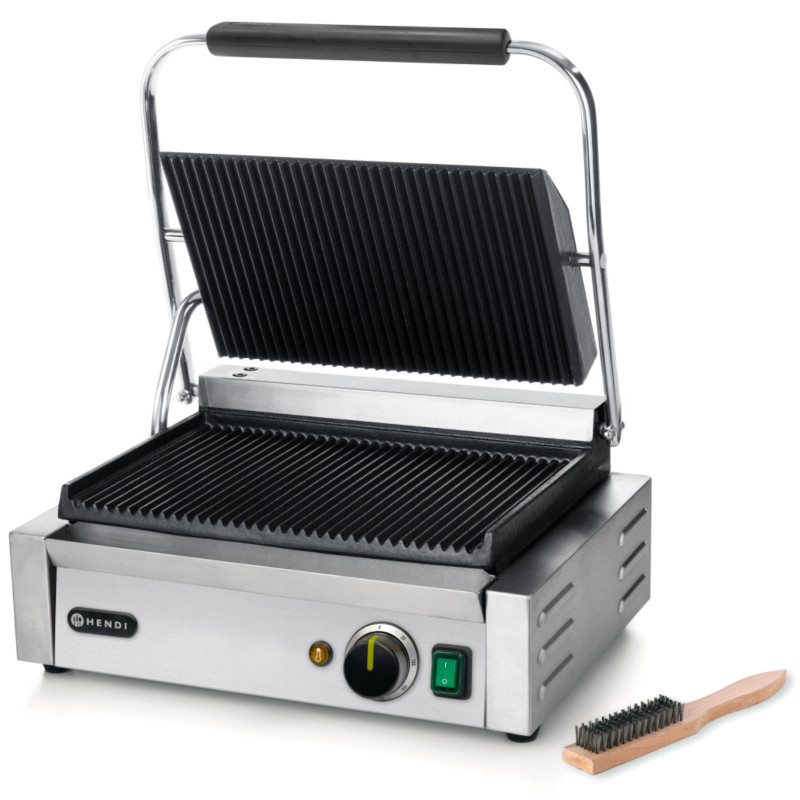 Kontaktinės grotelės PANINI grioveliai 2200W - Hendi 263655 Kontaktinės grotelės PANINI grioveliai 2200W - Hendi 263655