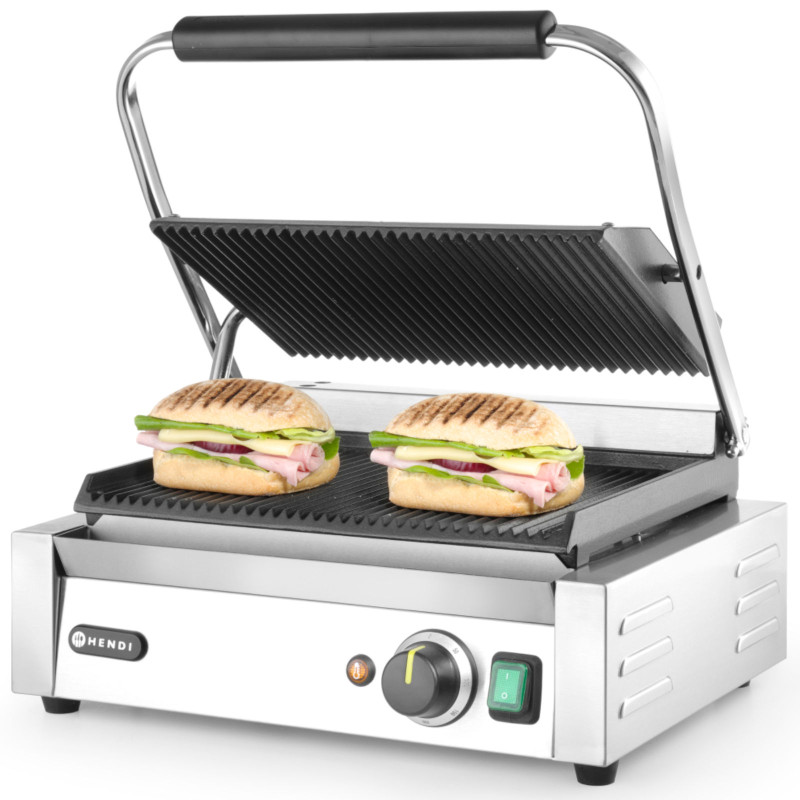 Kontaktinės grotelės PANINI grioveliai 2200W - Hendi 263655