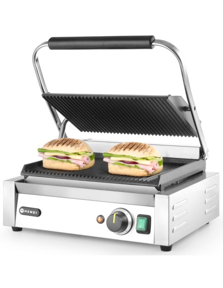 Kontaktinės grotelės PANINI grioveliai 2200W - Hendi 263655 Kontaktinės grotelės PANINI grioveliai 2200W - Hendi 263655
