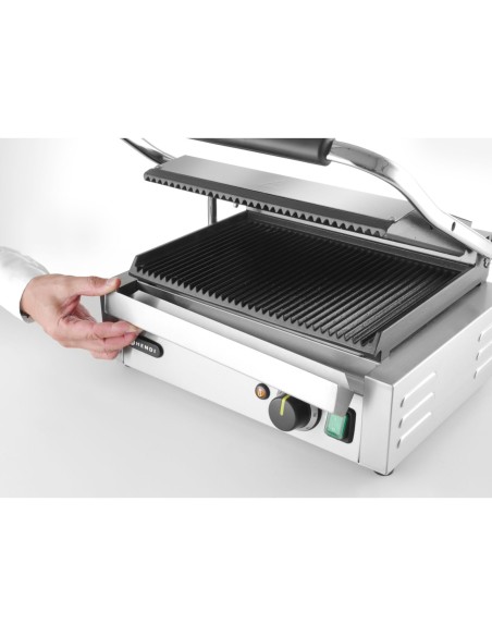 Kontaktinės grotelės PANINI grioveliai 2200W - Hendi 263655 Kontaktinės grotelės PANINI grioveliai 2200W - Hendi 263655