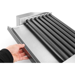 Ritininis grotelių ritininis šildytuvas dešroms 7 ritinėliai 740W - Hendi 268506