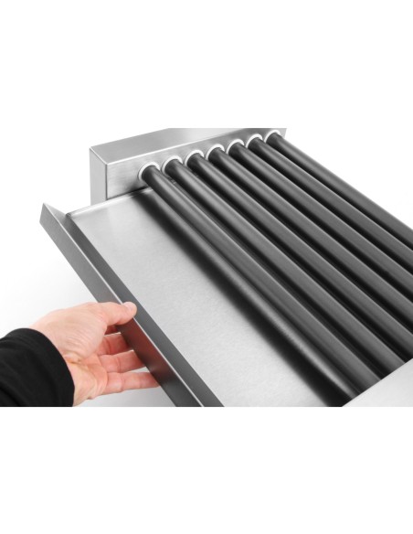 Ritininis grotelių ritininis šildytuvas dešroms 9 ritinėliai 940W - Hendi 268605 Ritininis grotelių ritininis šildytuvas dešroms 9 ritinėliai 940W - Hendi 268605