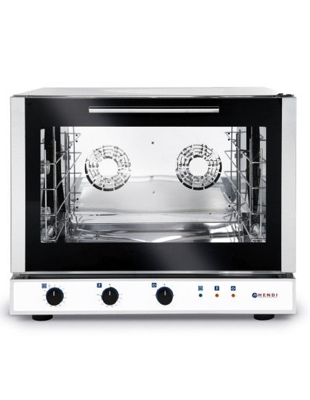 Kepyklos konvekcinė orkaitė su drėkinimu 4 padėklai 600x400mm 400V 6400W - Hendi 225523 Kepyklos konvekcinė orkaitė su drėkinimu 4 padėklai 600x400mm 400V 6400W - Hendi 225523
