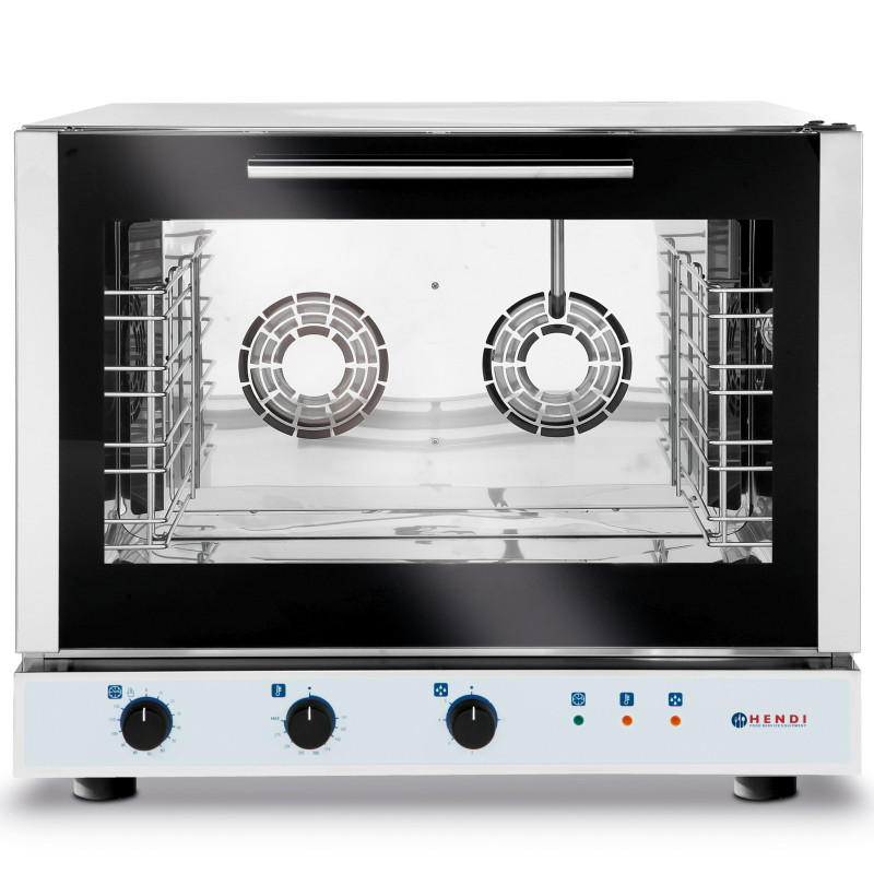 Konvekcinė orkaitė su drėkinimu 4 x GN1/1 rankinis valdymas 400V 6,4kW - Hendi 225677
