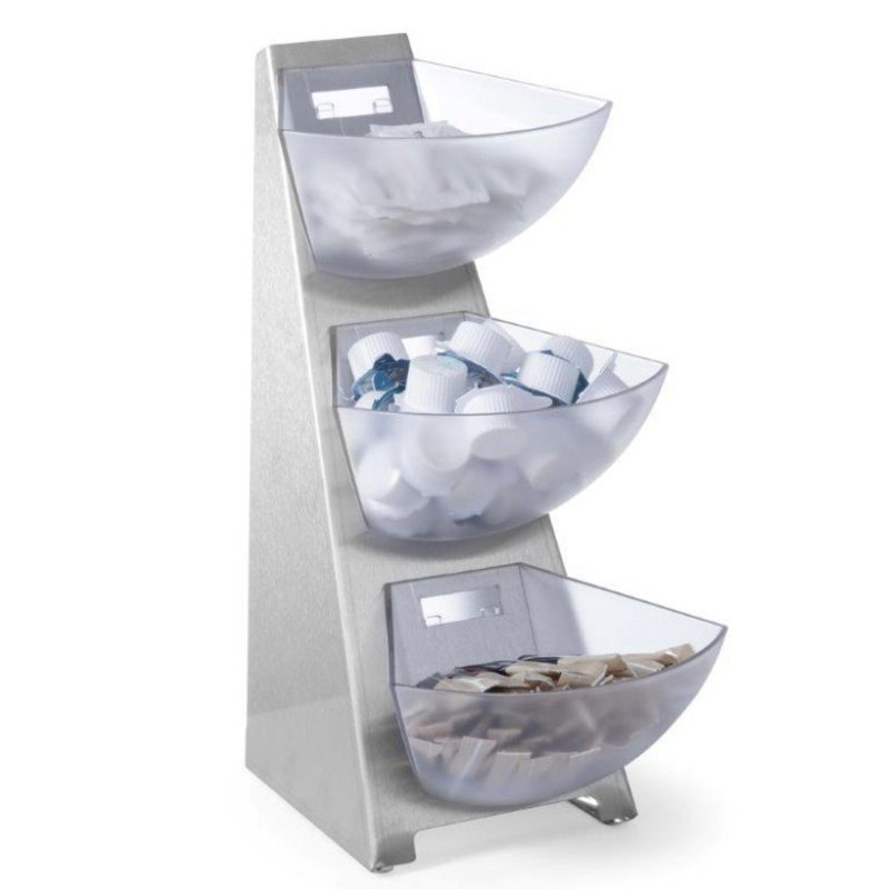 Bufeto stalas cukraus grietinėlei, skirtas kavos plienui, 3 x 1L - Hendi 428245