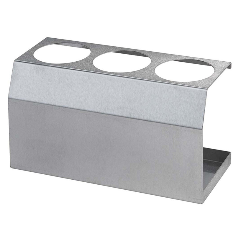 Plieninis stendas padažo dozatoriaus buteliukams 3 x 0,35L sk. 55 mm – Hendi 557976 Plieninis stendas padažo dozatoriaus buteliukams 3 x 0,35L sk. 55 mm – Hendi 557976