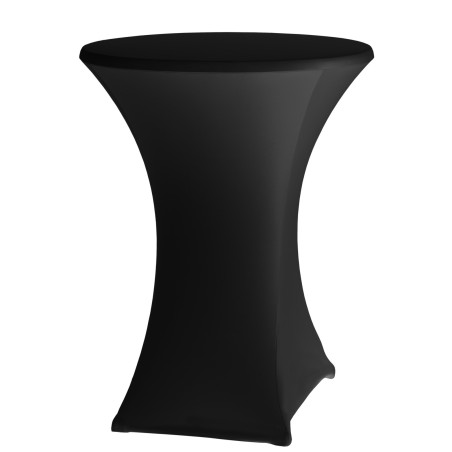 Apvali staltiesė be lyginimo dia. 80cm Džersio audinys juodas - Hendi 813164