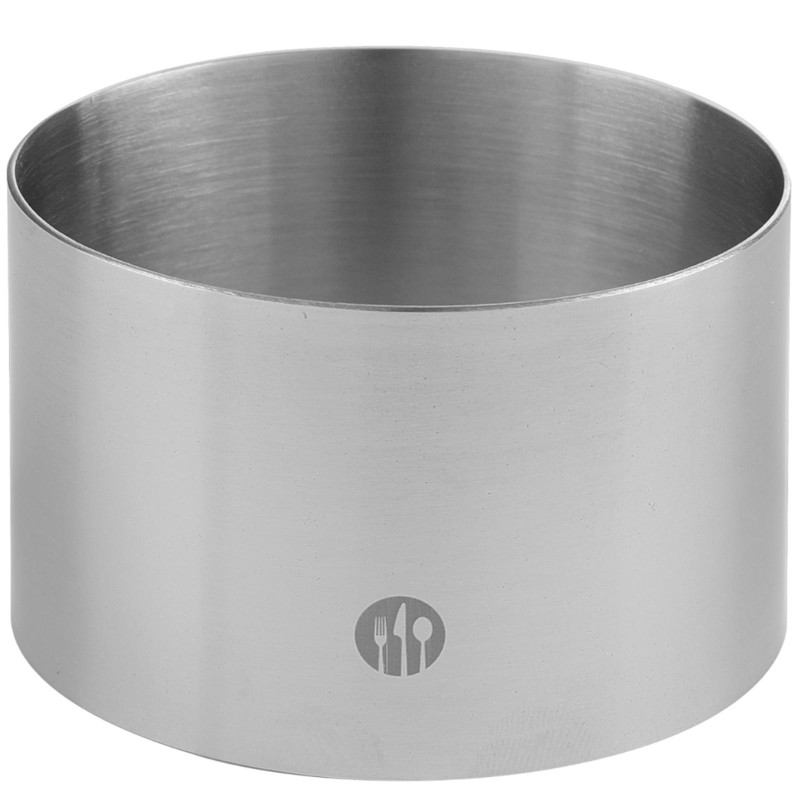 Nerūdijančio plieno konditerijos šefo žiedas sk. 70 mm aukščio 45 mm - Hendi 512104