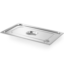 Dangtis Profi Line GN konteineriui su silikonine tarpine GN2/3 354x325mm nerūdijantis plienas - Hendi 802618