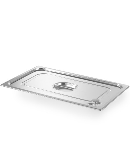 Dangtis Profi Line GN konteineriui su silikonine tarpine GN2/3 354x325mm nerūdijantis plienas - Hendi 802618