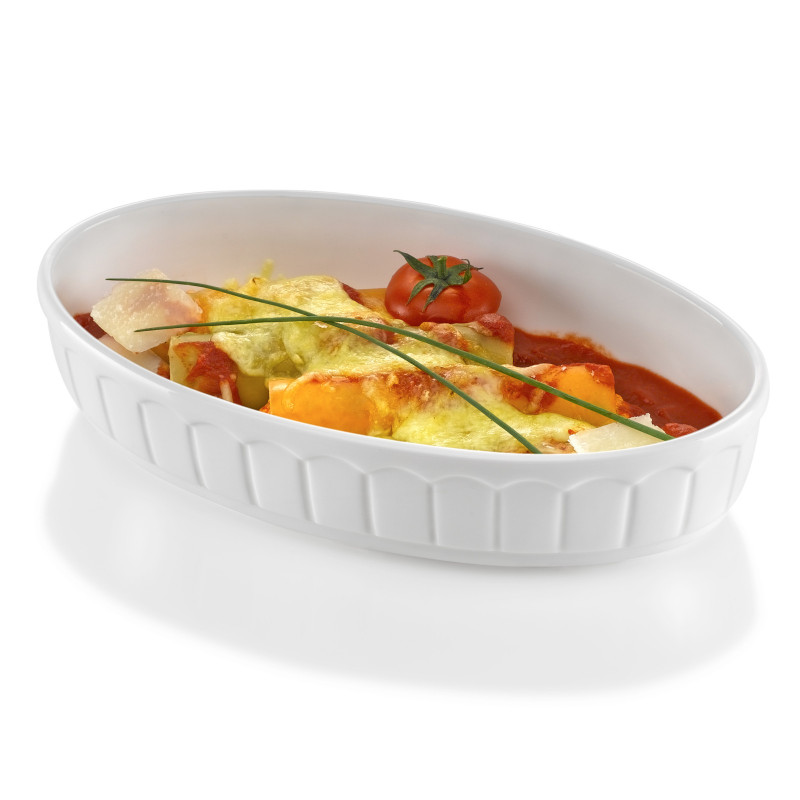 Ovali porcelianinė kepimo indas RUSTICA 245x145x55mm - Hendi 786338